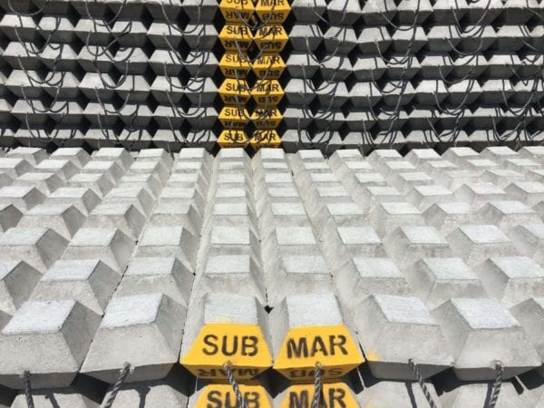 submar articulated concrete block