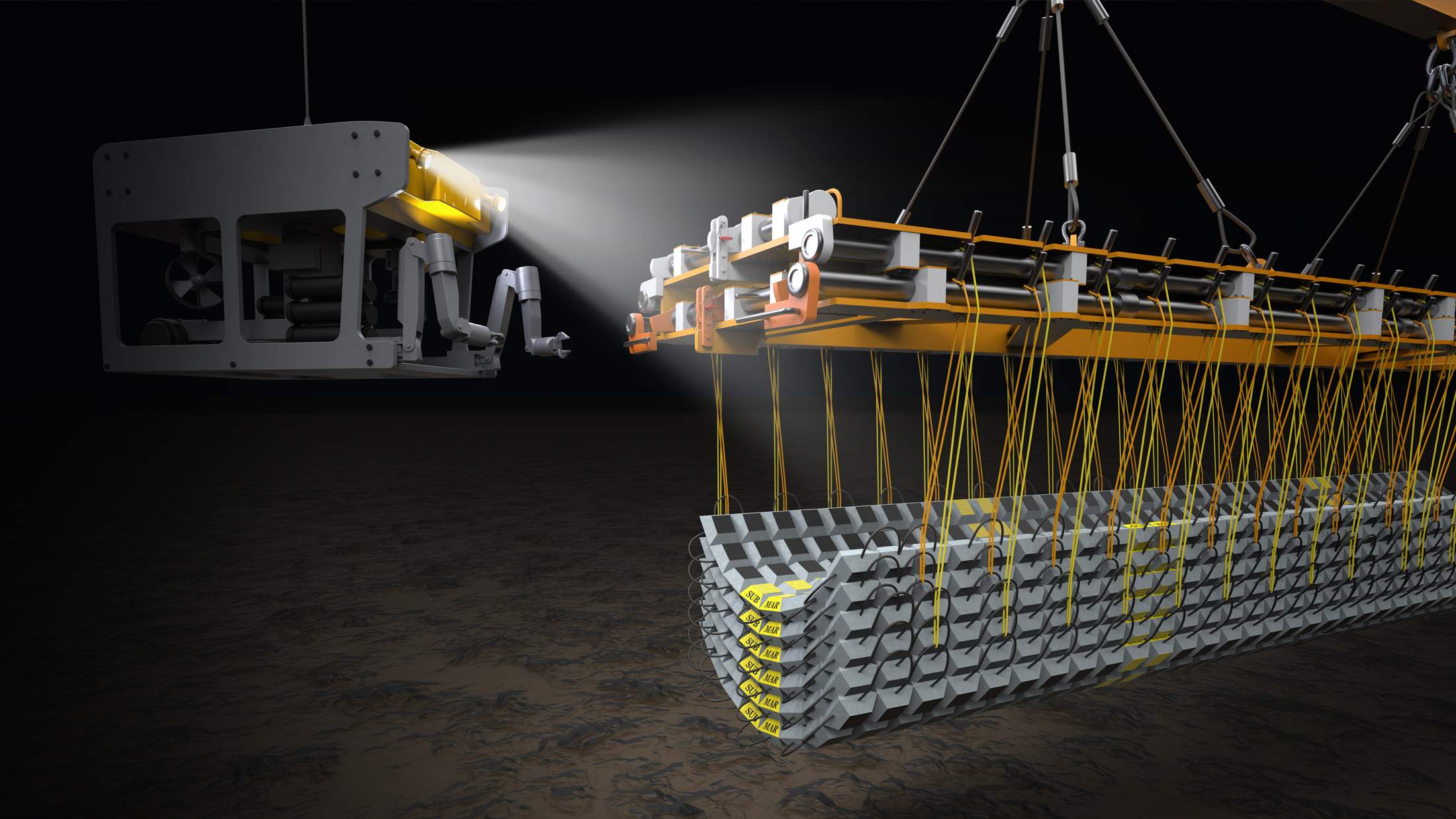 Offshore Mat Background ROV